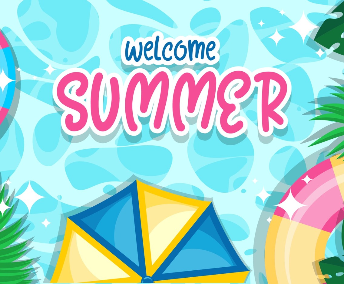 Welcome Summer Poster Vector Design
