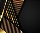 Black and Gold Strips Background