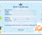 Cute Baby Birth Certificate
