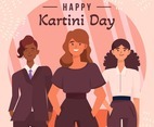 Various Business Woman Standing in Kartini Day