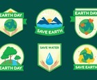 Earth Day Badges Collection