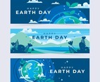 Earth Day Beautiful Landscape Banners