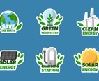 Eco Green Technology Sticker Collection