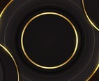 Blank Black and Gold Background