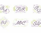 Wedding Monogram Logo Set
