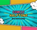 Colorful Comic Half Tone Background