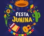Festa Junina Celebration Background