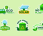 Eco Green Technology Sticker Set
