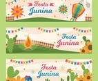 Happy Festa Junina Festival Banner Collection