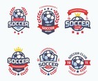 Set of Soccer Club Championship Badge