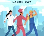 Happy Labor Day Design Concept