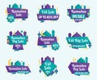 Colorful Ramadan Big Sale Label Pack