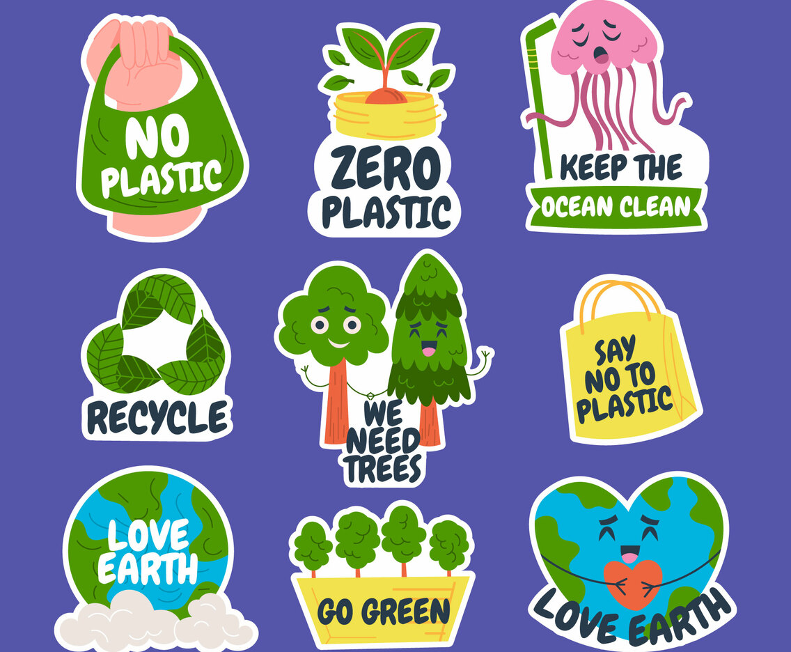 Fun and Casual Earth Day Sticker