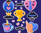 Icon Fathers Day Sticker Pack