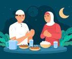 Couple Celebrating Eid Mubarak Together