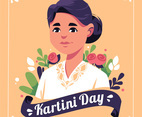 Kartini Day Illustration with women representing Kartini