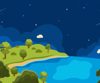 Earth Day Night Background