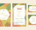 Abstract Floral Wedding Stationery Collection