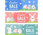 Easter Sale BannerCollection in Flat Design