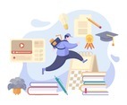 Education Concept in Flat Design