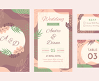 Abstract nature wedding stationery collection