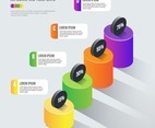 3D Infographic Element Chart Template