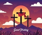 Cross on the Hill for Good Friday Design