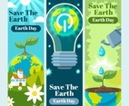 Set of Save The Earth Banners