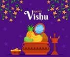 Happy Vishu Celebration Background