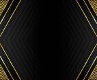 Gradient Black and Gold Abstract Background