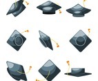 Graduation Hat Icon Collection