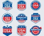 Collection of Made in USA Badges