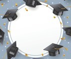 Graduation Hat Template Background