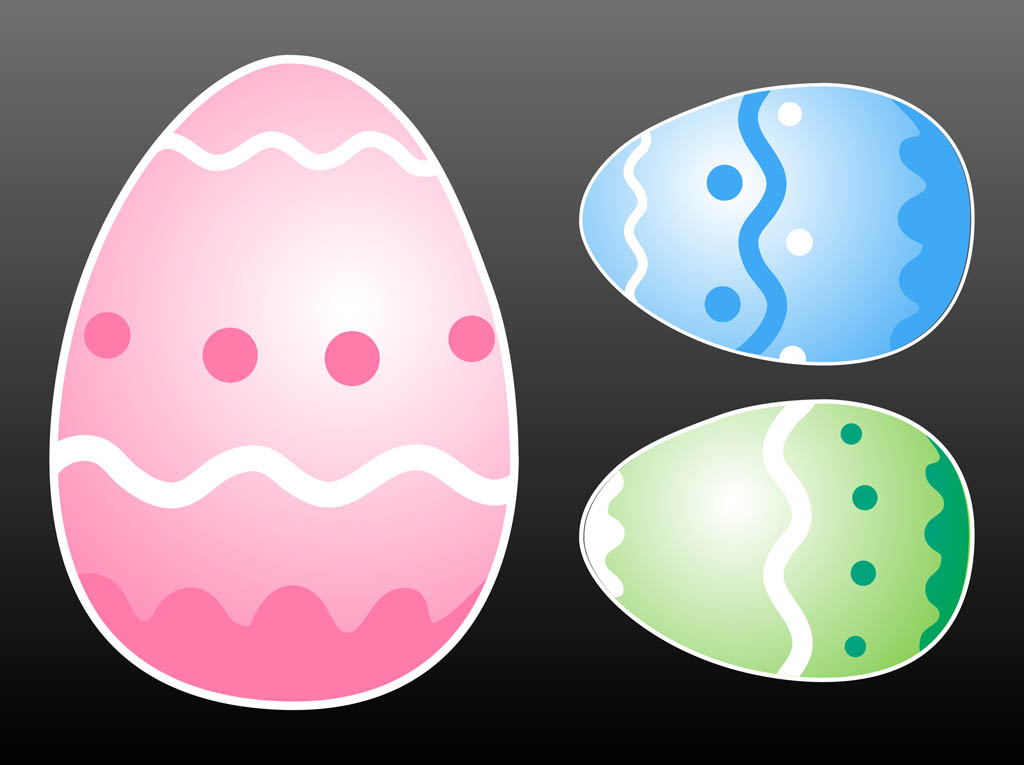 Easter Eggs Vector Vector Art Graphics Freevector Com