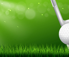 Golf Club Realistic Background