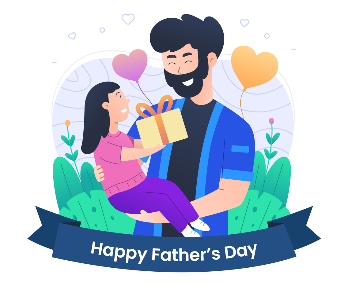 Happy Father's Day with Daughter Celebration