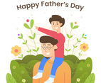 Happy Father's Day with Son Celebration