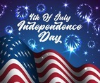 American Flag Illustration for Celebrating Independence Day