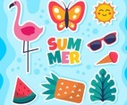 Summer Colorful Sticker Design Collection