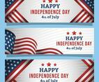 Happy Independence Day Banner Set