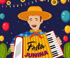 Festa Junina Illustration With Happy People