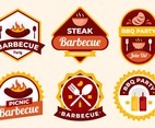 Picnic Barbecue Badge Set