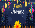 Festa Junina Celebrations are Decorated with Lanterns