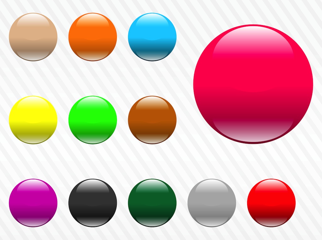 Download Glossy Buttons Vector Art & Graphics | freevector.com