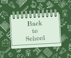 Back to School Iconic Education Stationery Background Design
