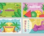 Summer Card Template Set