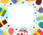 Flat And Colorful Birthday Celebration Background
