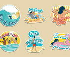 Summer Beach Stickers Collection
