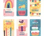 Colorful Doodles Birthday Card Collection