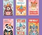 Cute Animal Birthday Card Collection